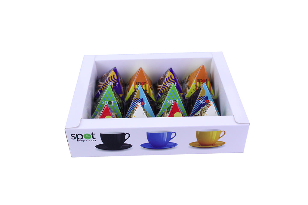 Spot 12 Organic Tea Blend Pyramids – Variety Collection - single pack