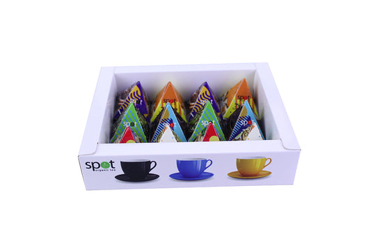 Spot 12 Organic Tea Blend Pyramids – Variety Collection - single pack