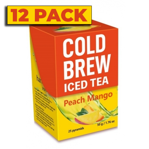Harmony - PEACH MANGO COLD BREW ICED TEA 25 BAGS - 12 PACK CASE