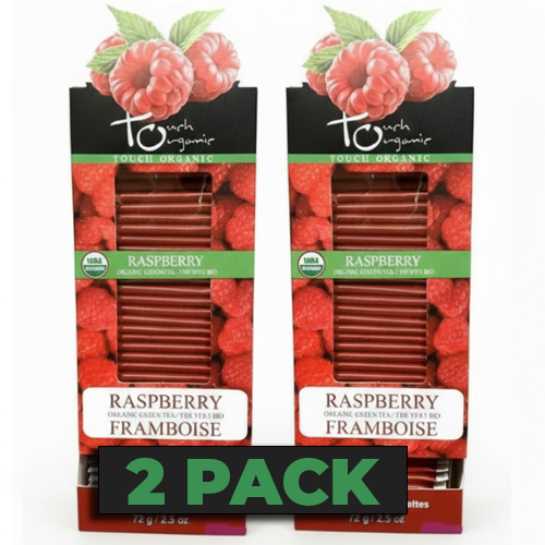 Touch Organic RASPBERRY GREEN TEA 40 bags - 2 PACK